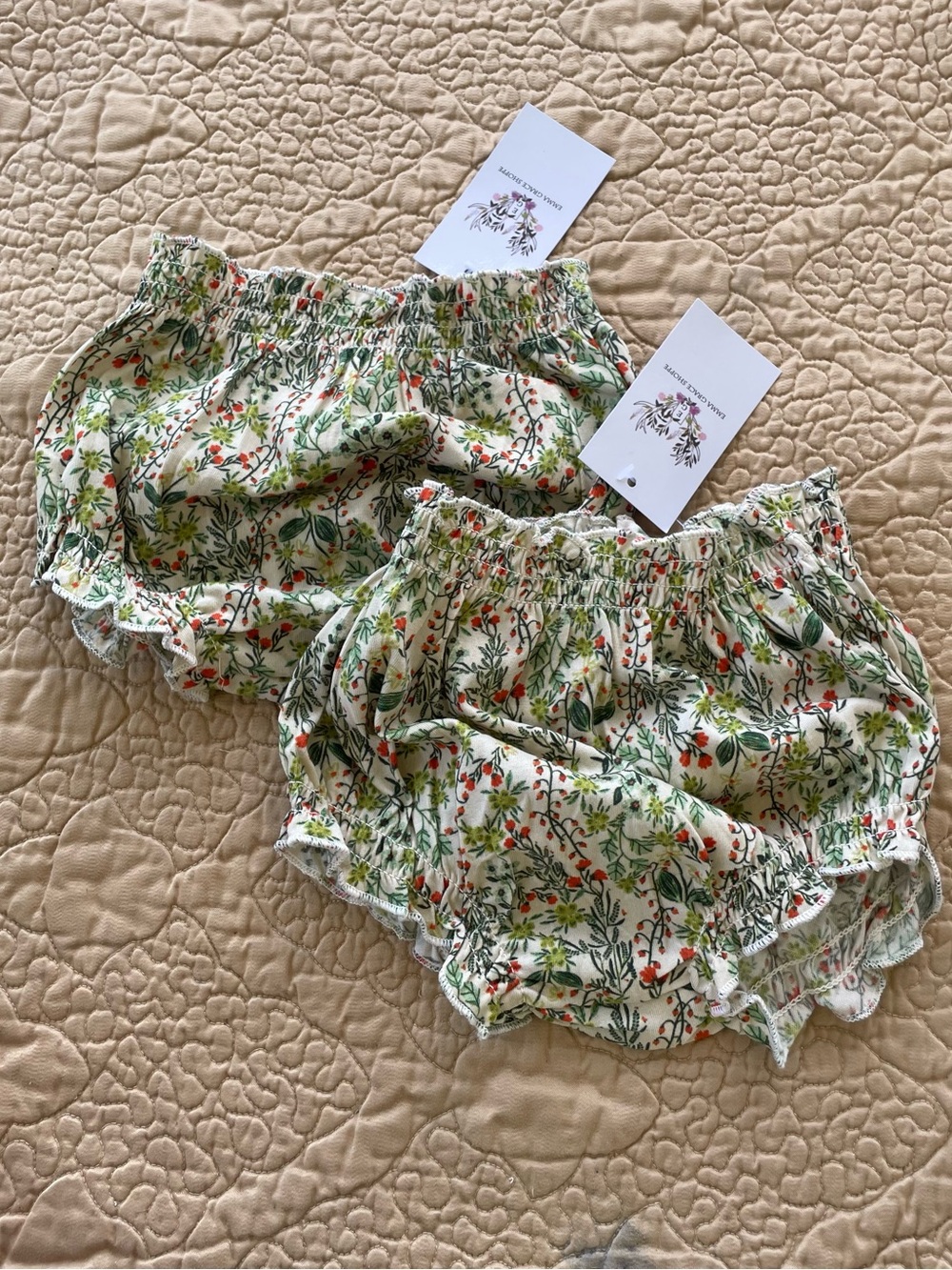 BNWT (set of 2) Floral Baby Bloomers (12-18M & 18-24M)